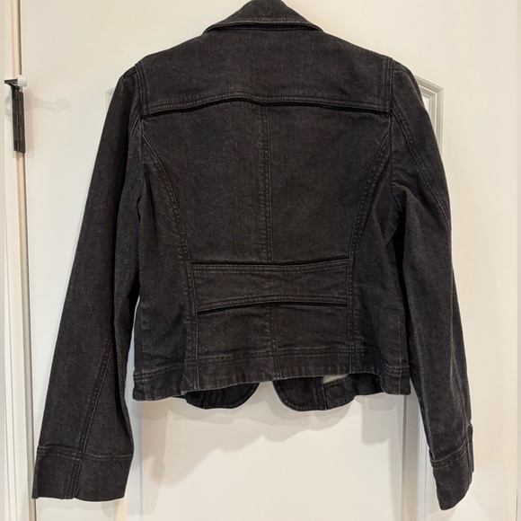 LOFT black denim jacket - Picture 2 of 2